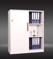 Modern Style Two Door Cabinet Tambour Door Steel Filing Cupboard Cabinet